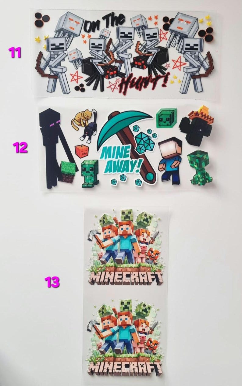 Children's/Kids Inspired Character Themed 16oz Plastic Cups,Plastic Libbey Cans, Roblox, Minecraft, Fortnit Tumbler Cups, Personalised Gifts image 8