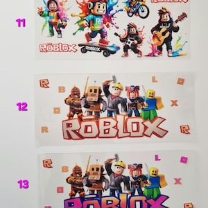 Children's/Kids Inspired Character Themed 16oz Plastic Cups,Plastic Libbey Cans, Roblox, Minecraft, Fortnit Tumbler Cups, Personalised Gifts image 11