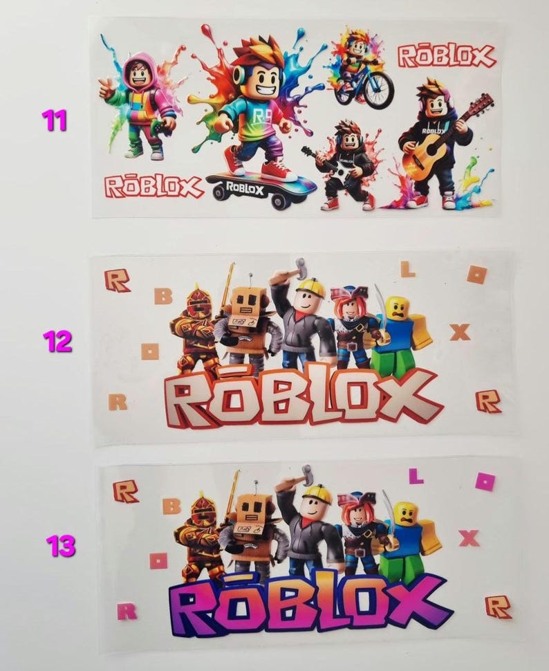 Children's/Kids Inspired Character Themed 16oz Plastic Cups,Plastic Libbey Cans, Roblox, Minecraft, Fortnit Tumbler Cups, Personalised Gifts image 11