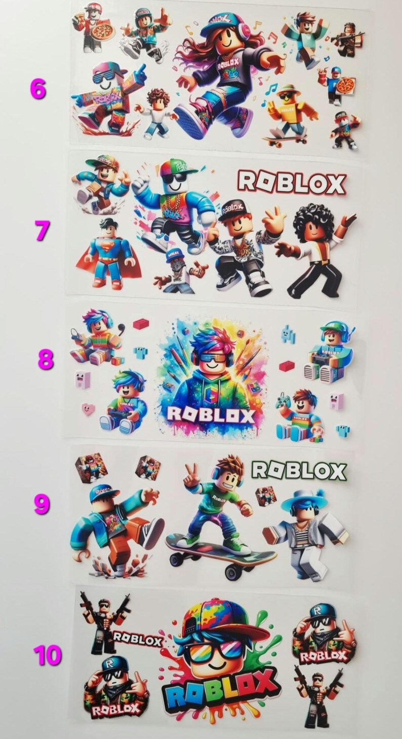 Children's/Kids Inspired Character Themed 16oz Plastic Cups,Plastic Libbey Cans, Roblox, Minecraft, Fortnit Tumbler Cups, Personalised Gifts image 10