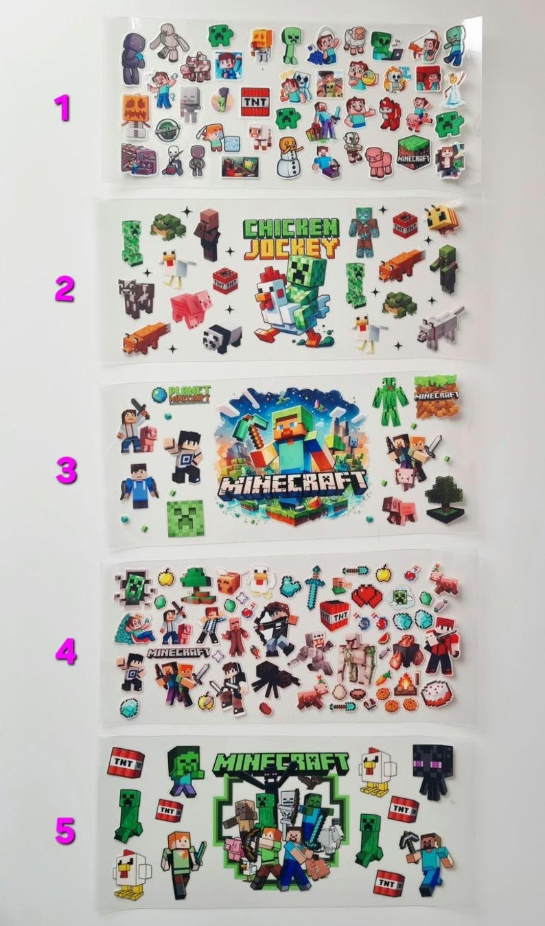 Children's/Kids Inspired Character Themed 16oz Plastic Cups,Plastic Libbey Cans, Roblox, Minecraft, Fortnit Tumbler Cups, Personalised Gifts image 6
