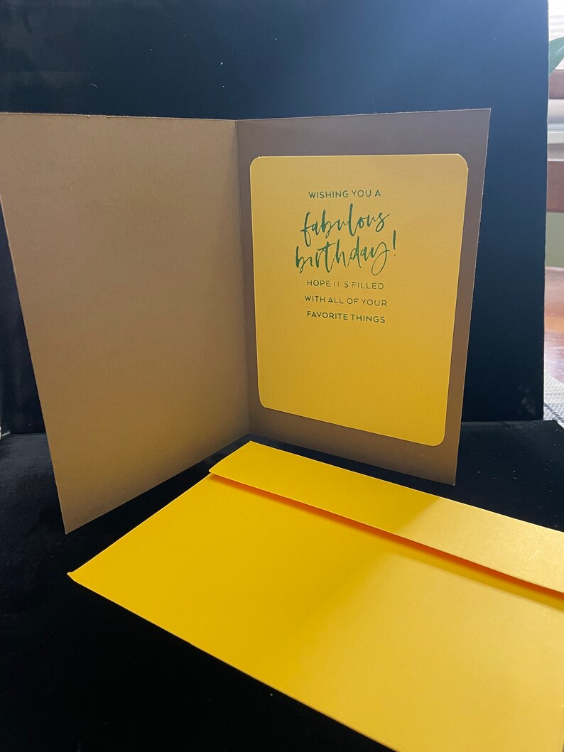 Happy Birthday Card With Envelope Etsy