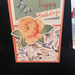 Cartão de aniversário feito à mão