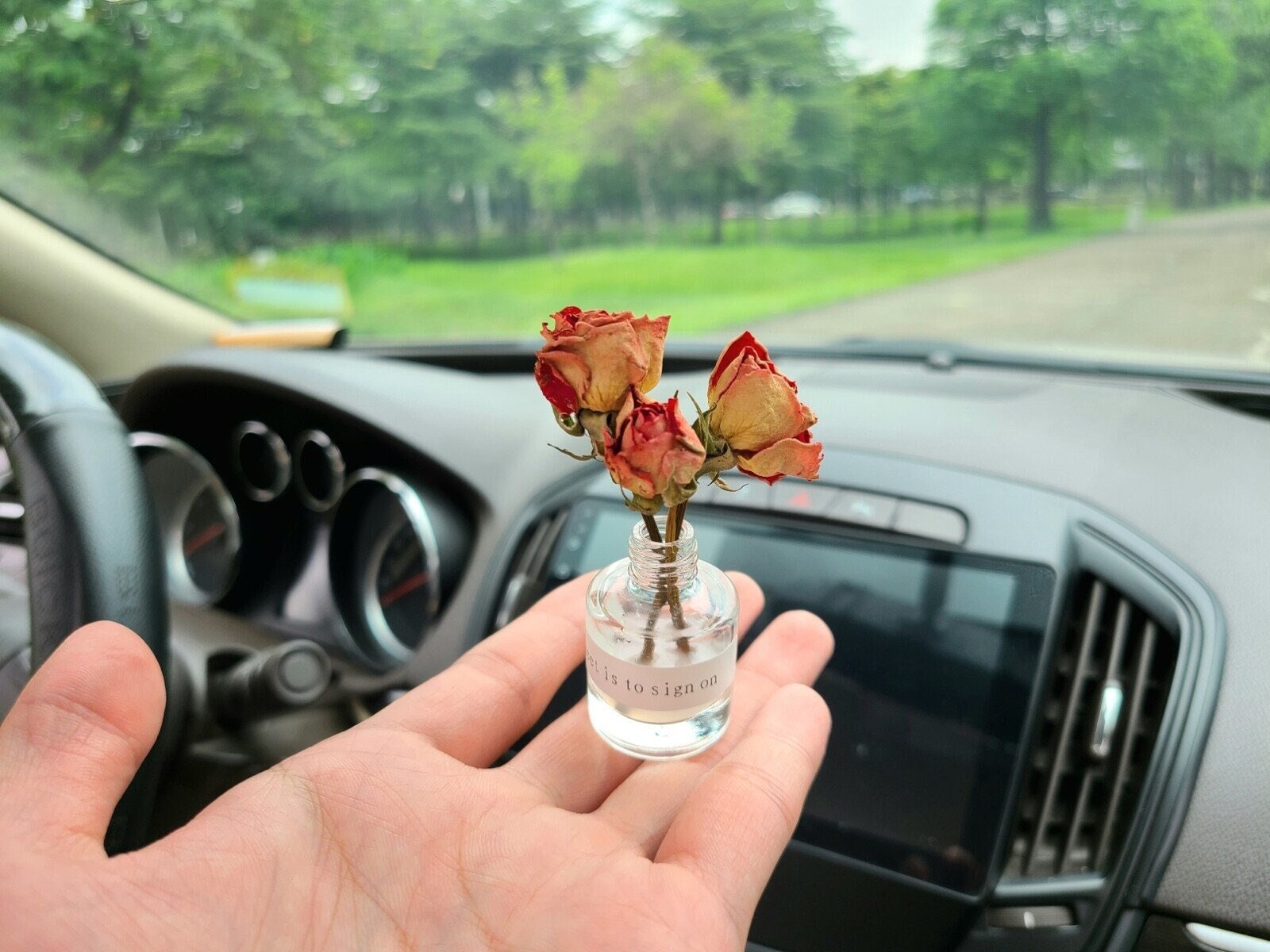 1pc Small Bouquet Car Air Freshener Vent Clips, Mini Dried Flowers Bouquet  For Car Air Vent Clips, Dried Flower Perfume Car Air Outlet Decoration -  Automotive - Temu