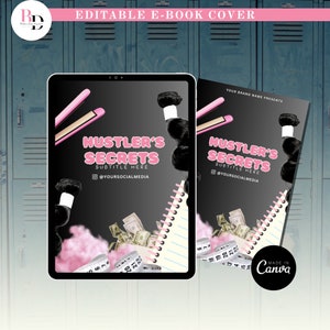 Ebook cover template, Editable on canva, Planner cover, Training Manual, List vendor, Hair seller, Hairstylist, wig, Masterclass