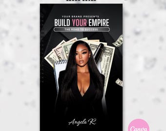 Editable ebook cover template, canva ebook, digital book, feminine ebook, instant download