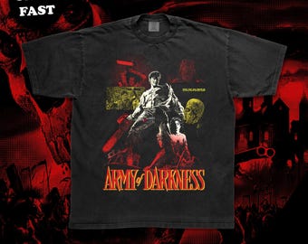Army Of Darkness T-Shirt, Evil Dead Shirt, Evil Dead Bruce Campbell T-Shirt, Horror Movie Fan Gift, Retro Vintage Film Tee, Cult Classic Tee