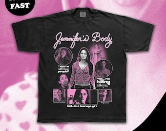 Jennifer's Body T-Shirt, Y2K Aesthetic Baby Tee, Megan Fox Movie Shirt, Vintage Horror Film Tee, Comfort Colors, Horror Fan Gift
