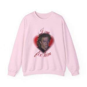 Anakin Skywalker I Can FiX Him Unisex Heavy Blend™ Crewneck Sweatshirt Star wars