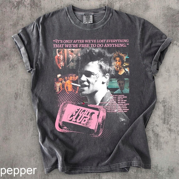 Fight Club T Shirt, Movie Fan Gift, Film Classic Tee - Etsy