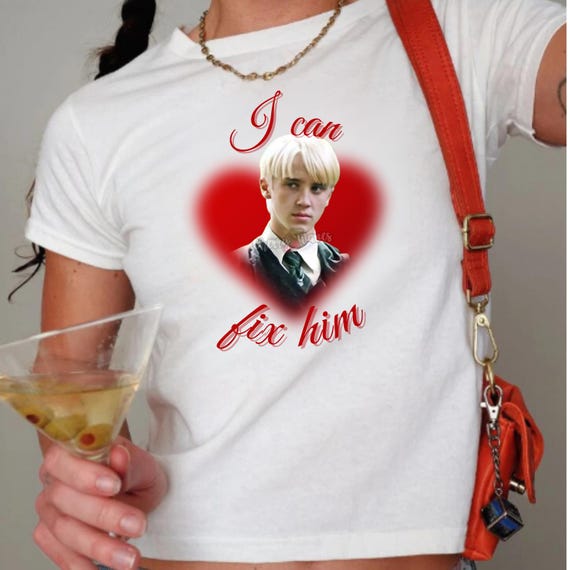 I can fix him malfoy babytee, adult baby tee, fantasy book tshirt, draco shirt, gift for her, aesthetic tees funny
