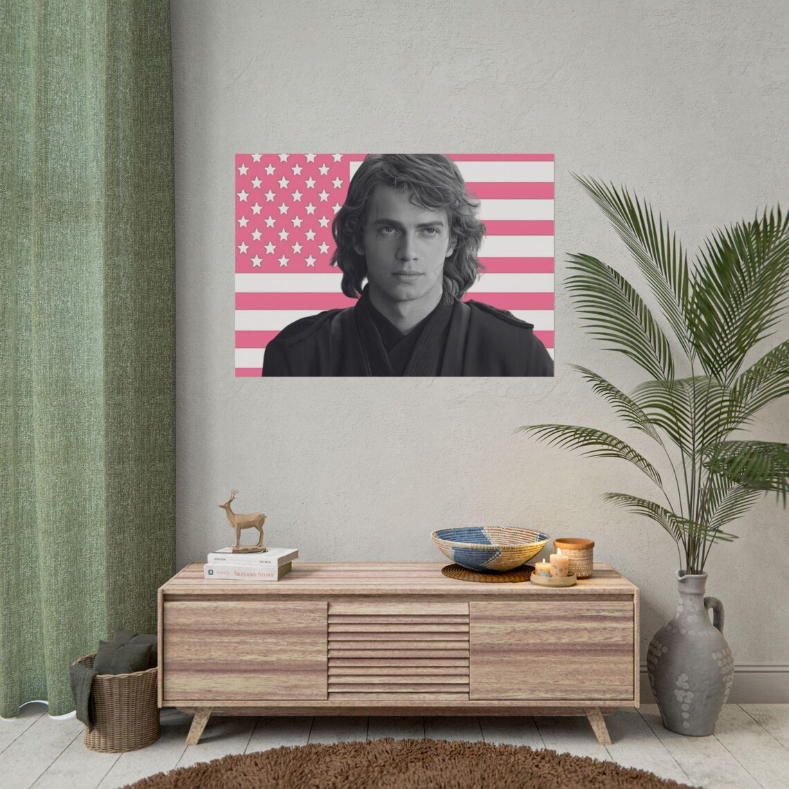 Anakin Skywalker Poster, Pink American Flag, SW ROTS Rolled Posters ...