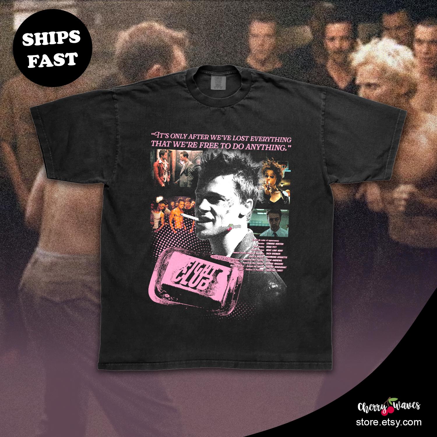 Fight Club T Shirt, Movie Fan Gift, Film Classic Tee - Etsy