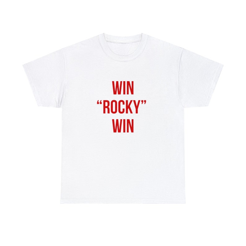 Win Rocky Win Shirt Cult Movie Replica Rocky Balboa Tshirt - Etsy