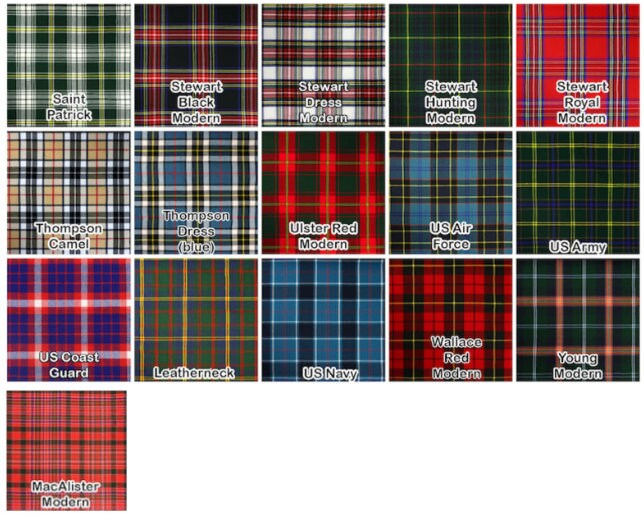 Dog Kilt Custom LARGE Breeds Back Length Size 1926 Inches Tartans MY