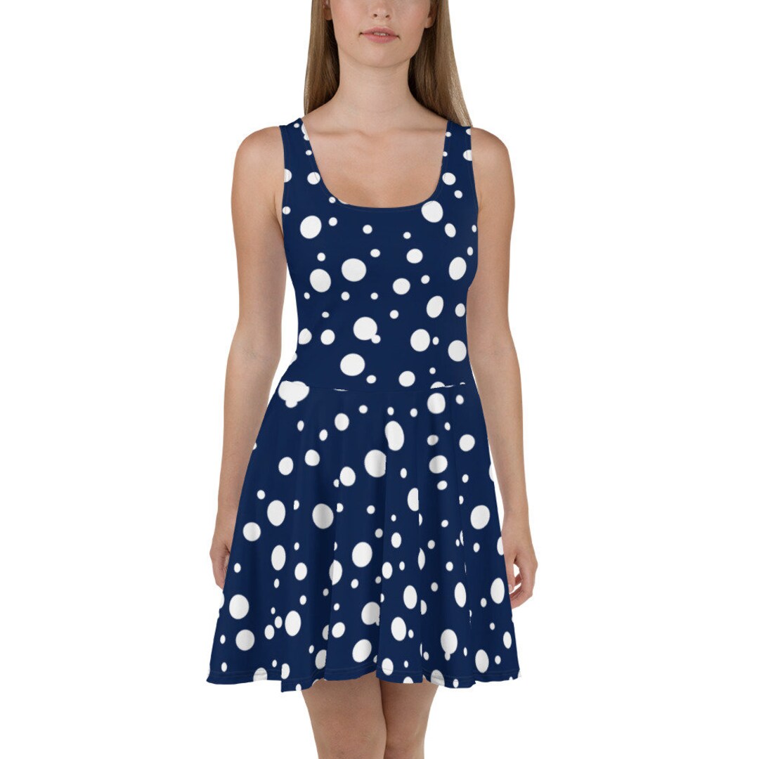 A DEE - Polka Dot Tennis Dress - White/Pink/Blue main image 1