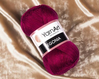 YarnArt Begonia 100 procent merceriserat bomullsgarn för sommarkläder och accessoarer