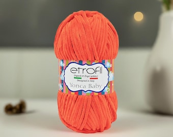 Etrofil Yonca Baby Yarn Super Soft Chunky Yarn for Baby Blankets Hats Cozy Crochet and Knitting Projects