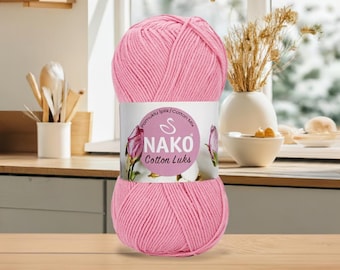Nako Cotton Luks Yarn Premium katoenmix voor zachte en luxe breisels Ideaal voor zomertopjes en babykleding