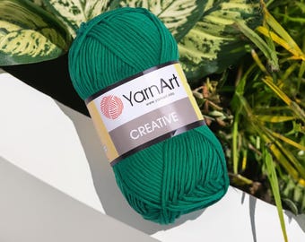 YarnArt Creative 100% Cotton Yarn for Knitting and Crocheting Soft and Durable Worsted Yarn for Summer Wear