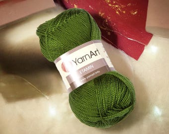 YarnArt Etamin Thin Acrylic Yarn for Fine Crochet and Lace Projects Lightweight Yarn for Embroidery and Doilies