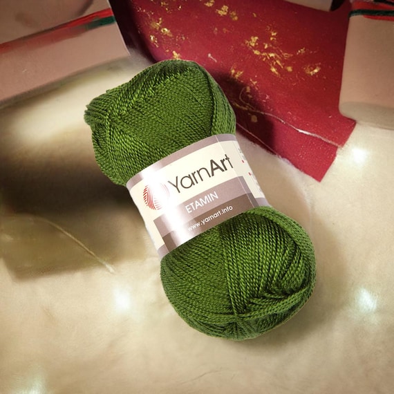 YarnArt Etamin Thin Acrylic Yarn for Fine Crochet and Lace Projects Lightweight Yarn for Embroidery and Doilies