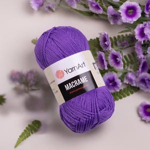 YarnArt Macrame Langlebiges Garn für Wandbehänge Pflanzenhalter Wohnkultur und Bastelprojekte