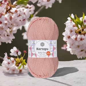 Kartopu Baby One Yarn Soft Anti-Pilling Baby Yarn for Knitting and Crochet Blankets Clothes and Accessories