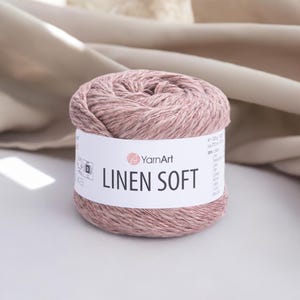 YarnArt Linen Soft Natural Blend Yarn for Breathable Summer Wear and Textured Pieces