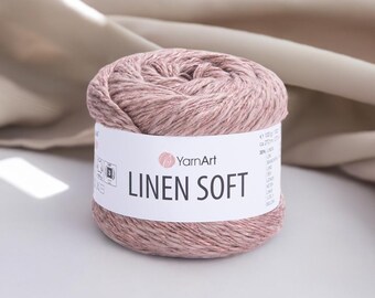 YarnArtリネンソフトナチュラルブレンドヤーンは、通気性のある夏服やテクスチャのある服に最適です。