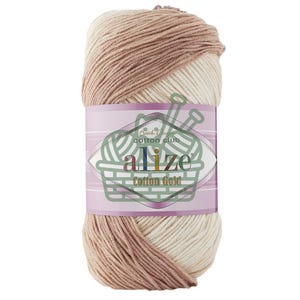 Alize Cotton Gold Batik -Self Striping Yarn For Summer Projects Cotton Yarn For Amigurumi Soft Yarn For Crochet Toys Lightweight Cotton Yarn image 2