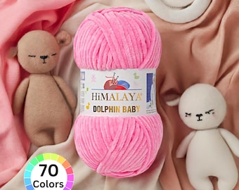Himalaya Dolphin Baby Yarn Velvet Yarn Plush Yarn Soft Knitting Yarn Baby Blanket Yarn Crochet Yarn Chenille Yarn Amigurumi Winter Yarn
