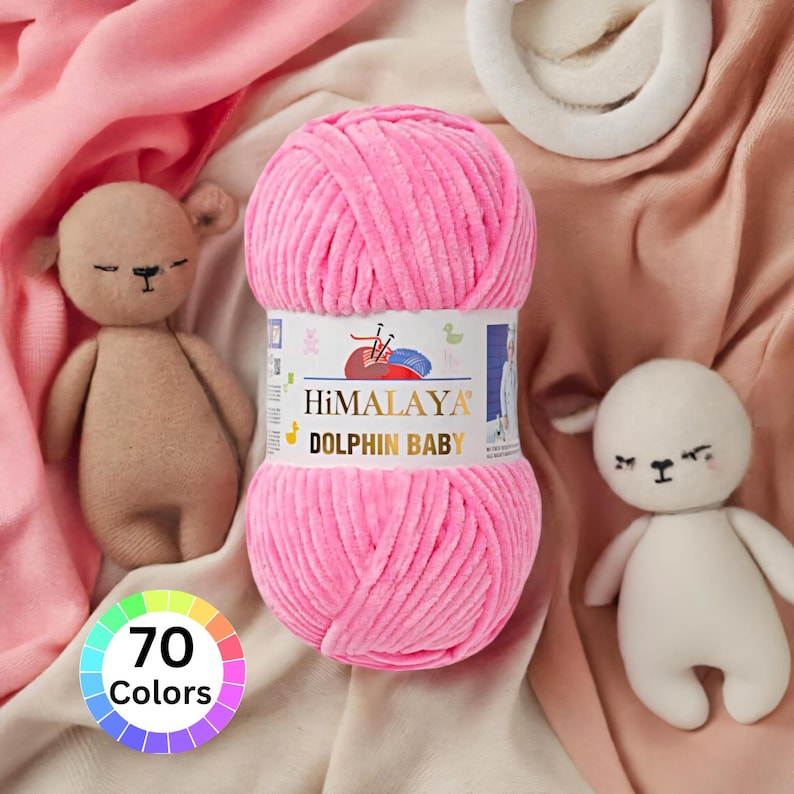 Himalaya Dolphin Baby Yarn Velvet Yarn Plush Yarn Soft Knitting Yarn Baby Blanket Yarn Crochet Yarn Chenille Yarn Amigurumi Winter Yarn image 1