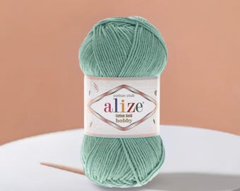Alize Cotton Gold Hobby - High-Quality Cotton Yarn For Amigurumi Toys Fine Sport Yarn For Crochet Motif Projects Lightweight Yarn