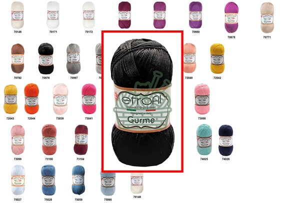 Etrofil Gurme Yarn Textured Fancy Yarn for Unique Accessories