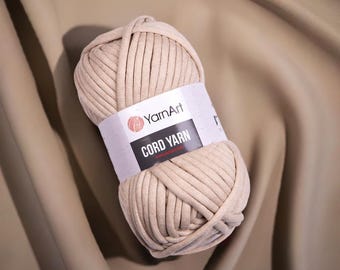 YarnArt Cord Yarn Bulky Braided Polyester Cord for Crochet Baskets Bags Rugs Home Decor Macrame Projects