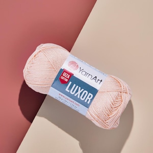 YarnArt Luxor 100% Mercerized Cotton Yarn for Elegant Lace Crochet and Lightweight Knits