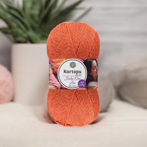 Kartopu Baby One Lux Yarn Soft and Shiny Anti-Pilling Baby Yarn Perfect for Elegant Baby Projects and Accessories