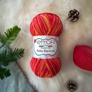 Etrofil Baby Karizma Yarn Cotton Blend Baby Yarn Soft and Gentle Perfect for Baby Blankets and Clothes