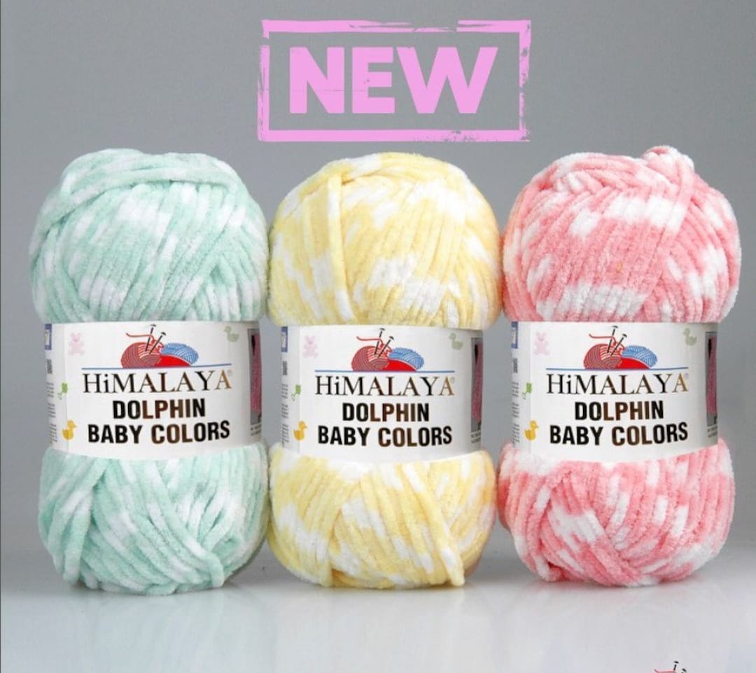 Himalaya Dolphin Baby Colors Yarn Velvet Yarn Plush Yarn Soft Knitting ...