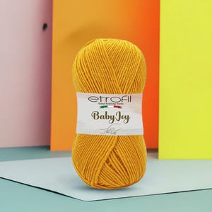 Etrofil Baby Joy Yarn Anti-Pilling Baby Yarn Soft Acrylic Yarn Easy Care Ideal for Baby Garments and Toys