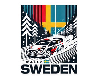 Rally Sweden Sticker – Iconic Rally Series