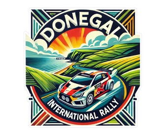 Donegal International Rally Sticker – Iconic Irish Rally Series
