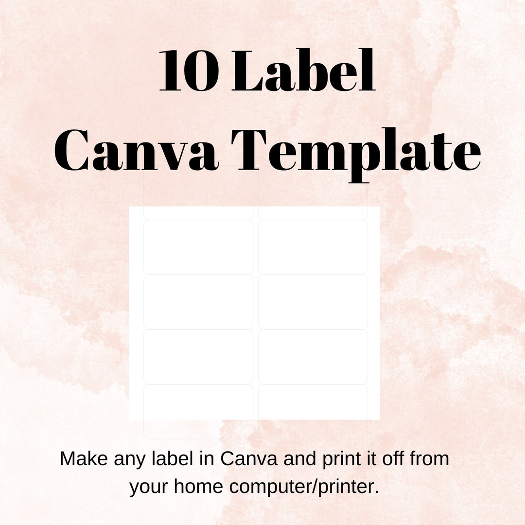 10 Address Labels Canva Template Etsy