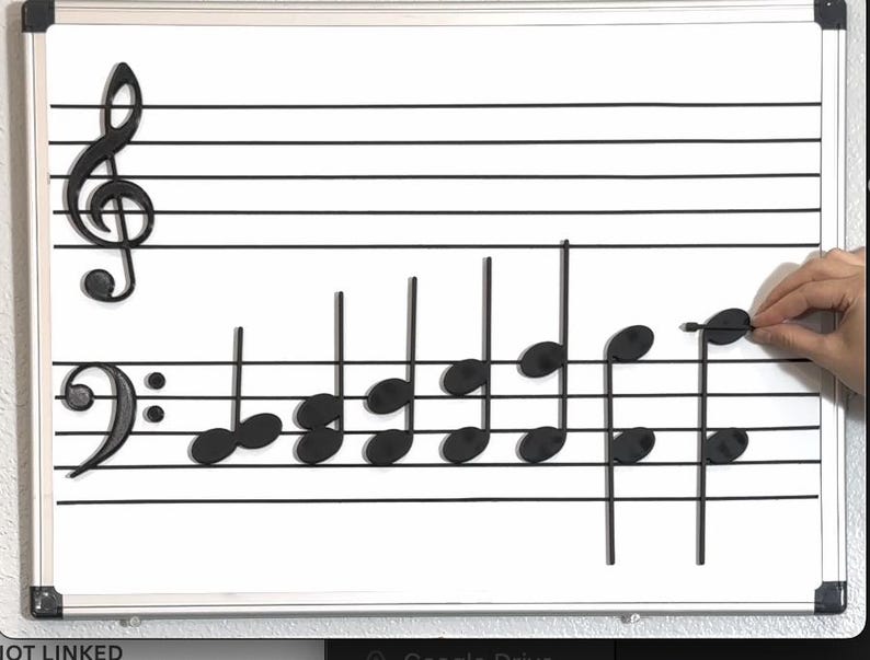 Magnetic Music Notes - Sound Shapes - Complete Studio System - Etsy