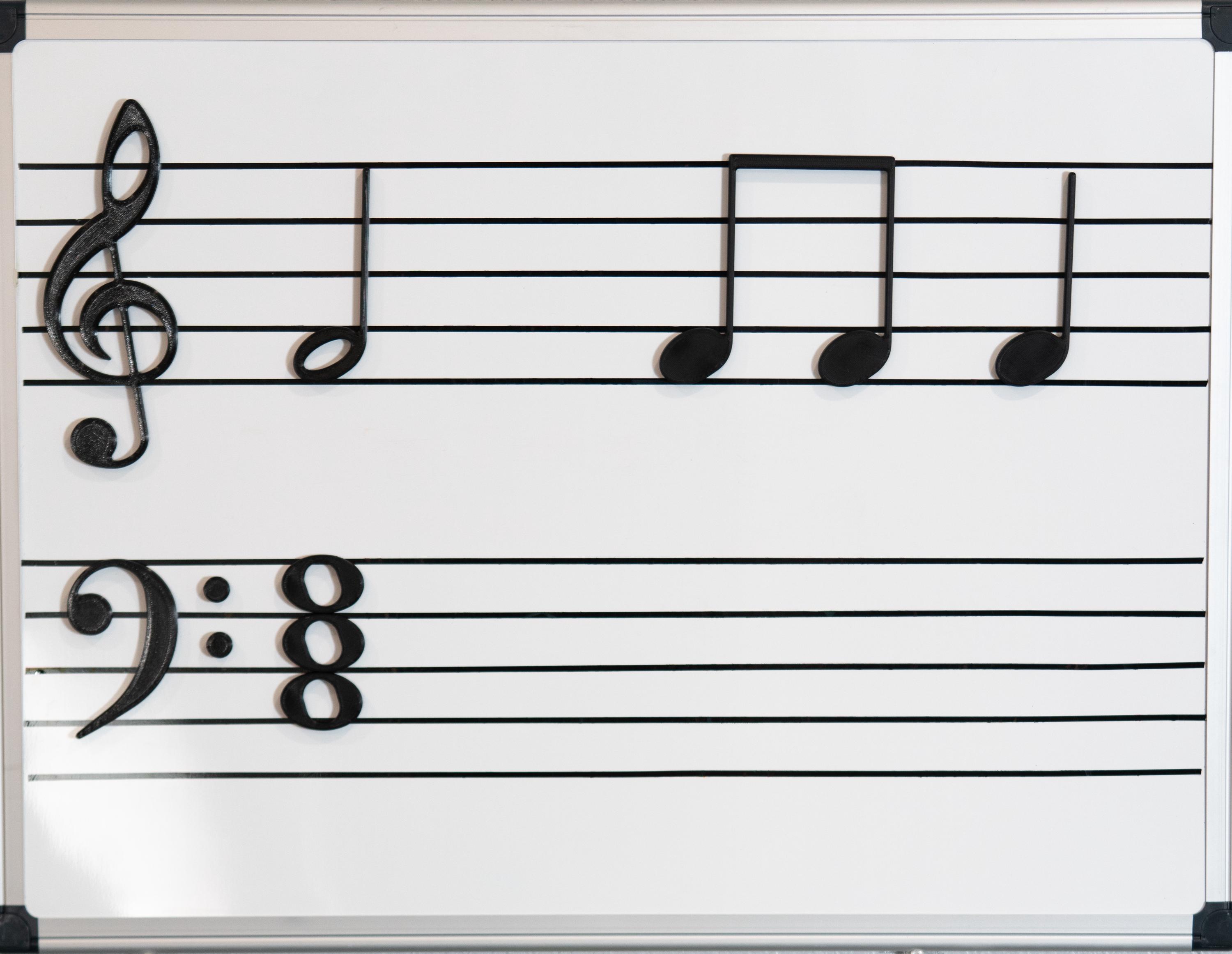 Magnetic Music Notes - Sound Shapes - Complete Studio System (no Staff ...