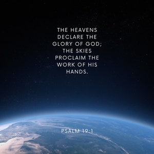 ¡Paquete de 20! Versículo de la Biblia con temática espacial imprimible