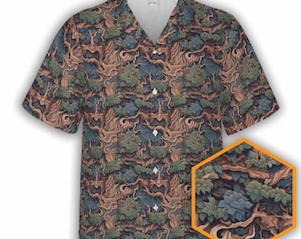 Japanese Forest | Nature Button-Up Hawaiian Shirt
