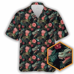 Tropical Dragon | DnD Button-Up Hawaiian Shirt