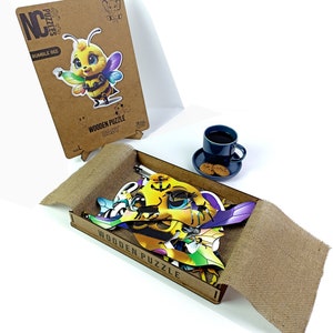 NC PUZZLE : Bumble Bee in Wooden for Children - Etsy